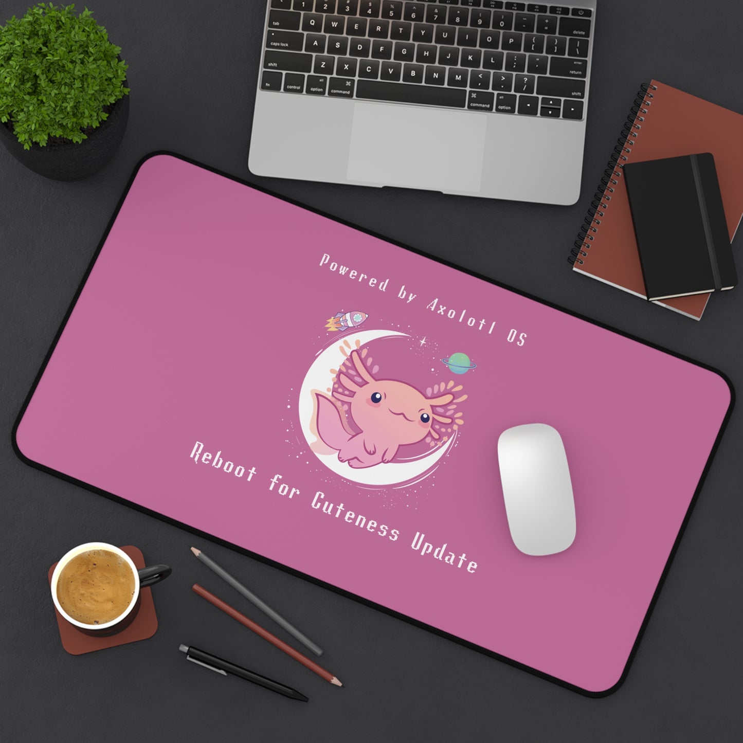Desk Mat - Axolotl Cuteness OS Update