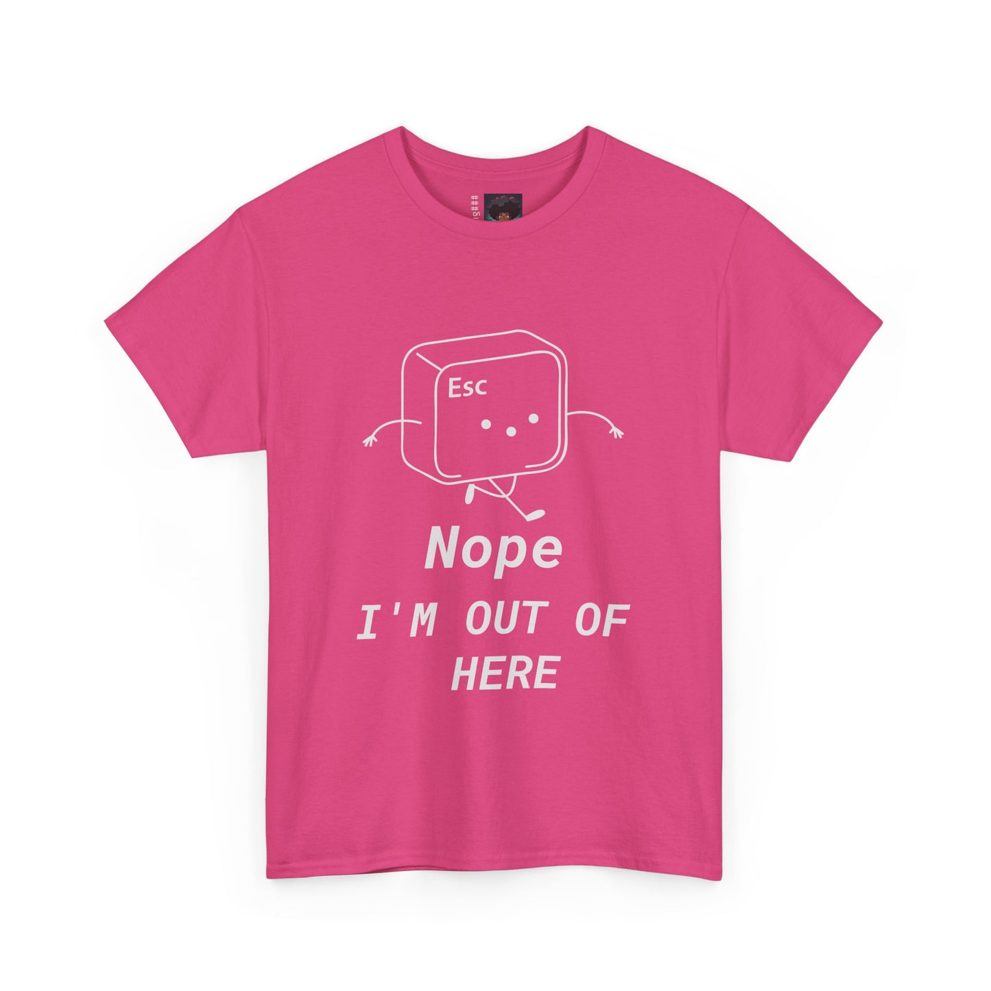 Escape Button Unisex Tee - 'Nope' Design