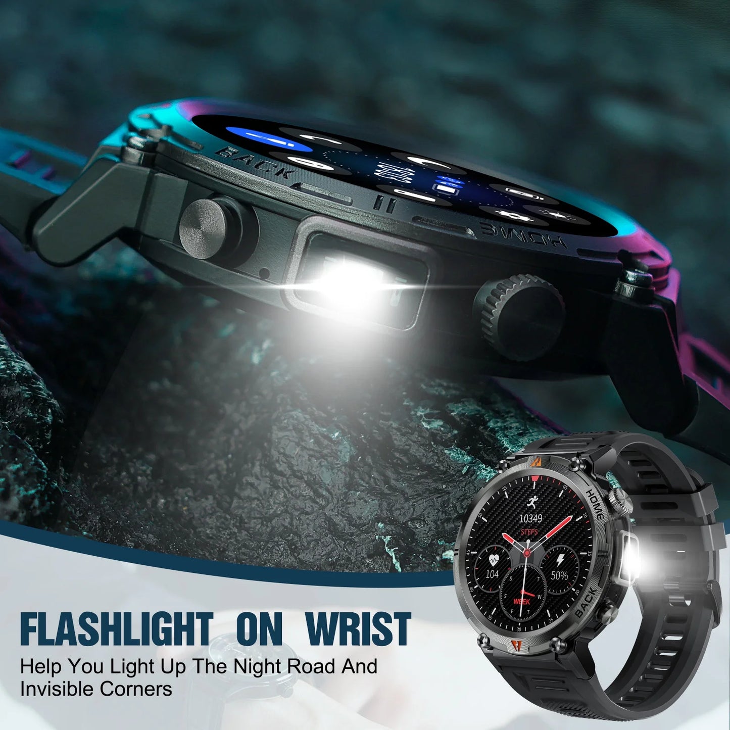 Rugged Titan Edge Smart Watch