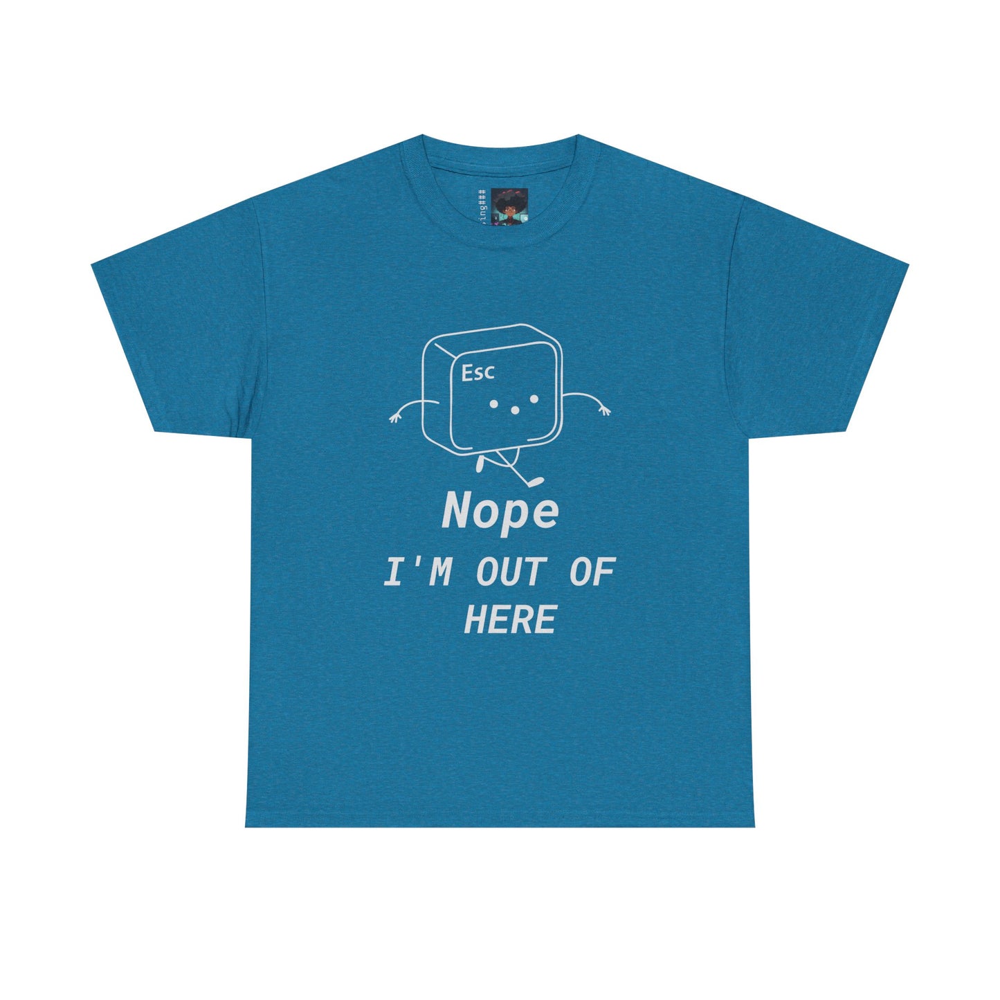Escape Button Unisex Tee - 'Nope' Design