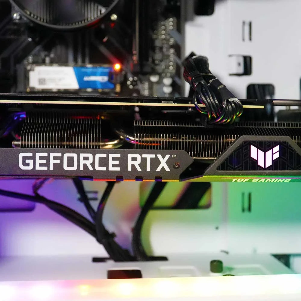 Rebel 4.0 Gaming PC - AMD Ryzen 7 (4.1Ghz), RTX 4060 8GB, 32GB DDR4, 1TB SSD, Desktop White