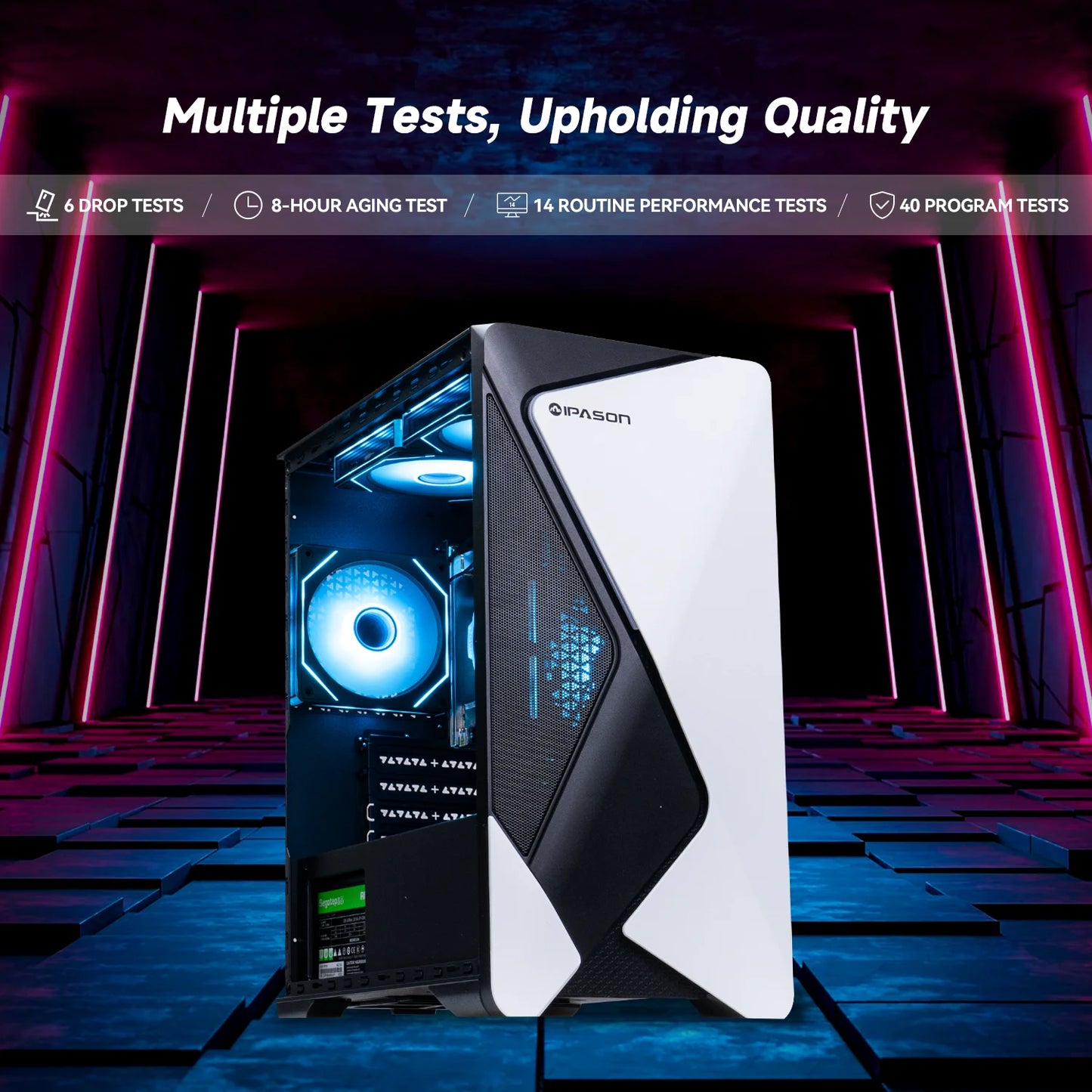Gaming Desktop,Amd Ryzen 7 5700G 8 Core(Up to 4.5Ghz),16Gb RAM,1TB Ssd,Windows 11 Home - WIFI - Gaming PC