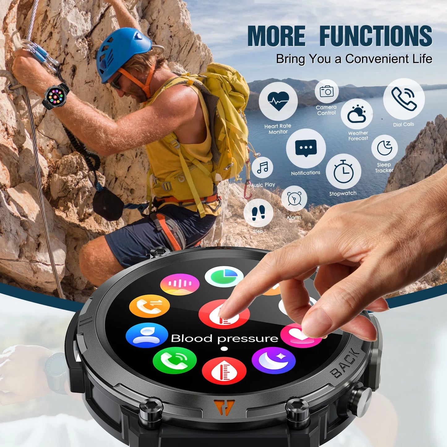 Rugged Titan Edge Smart Watch