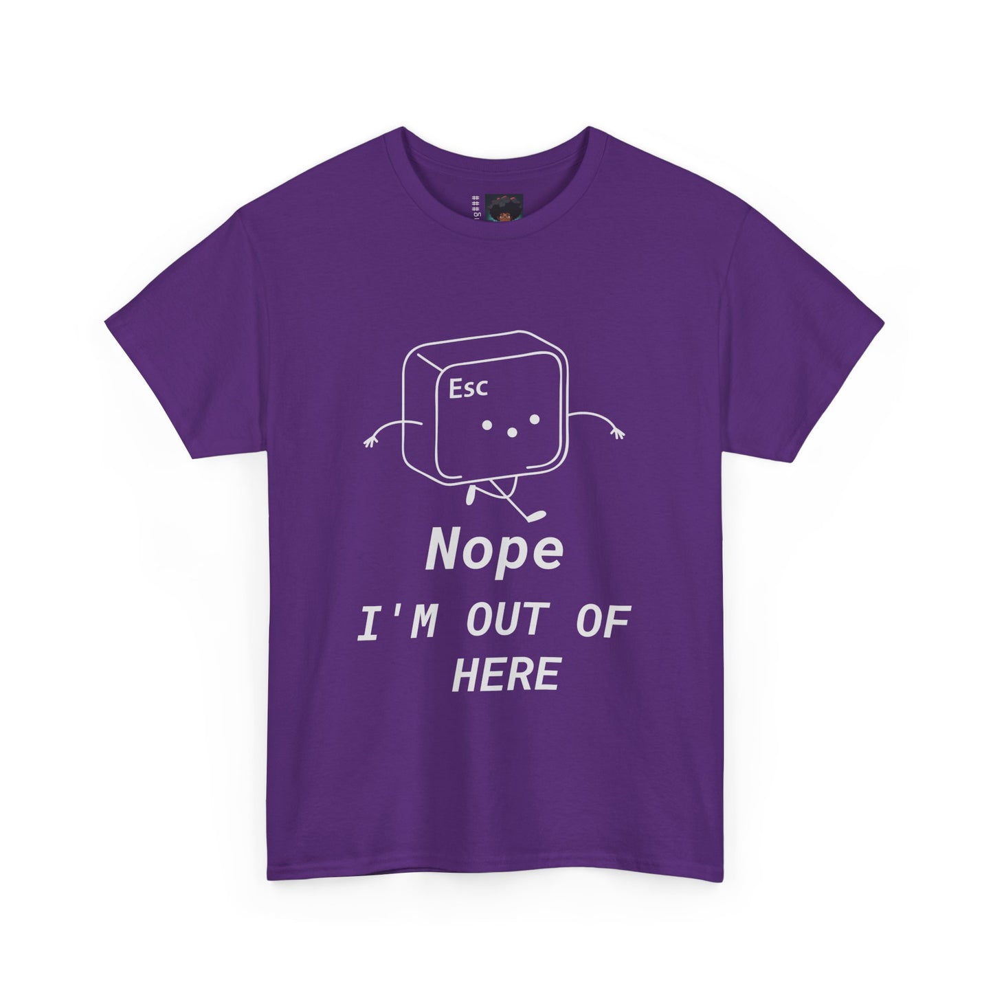 Escape Button Unisex Tee - 'Nope' Design