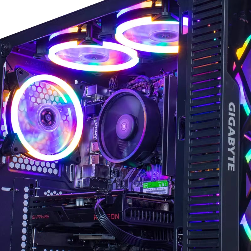 Customizable Gaming Desktop Computer with Ryzen 5 4500, RTX 3060, 500GB NVMe, and Windows 10 Pro