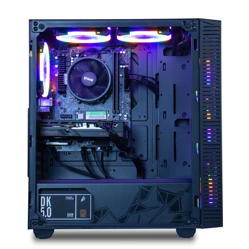 Customizable Gaming Desktop Computer with Ryzen 5 4500, RTX 3060, 500GB NVMe, and Windows 10 Pro