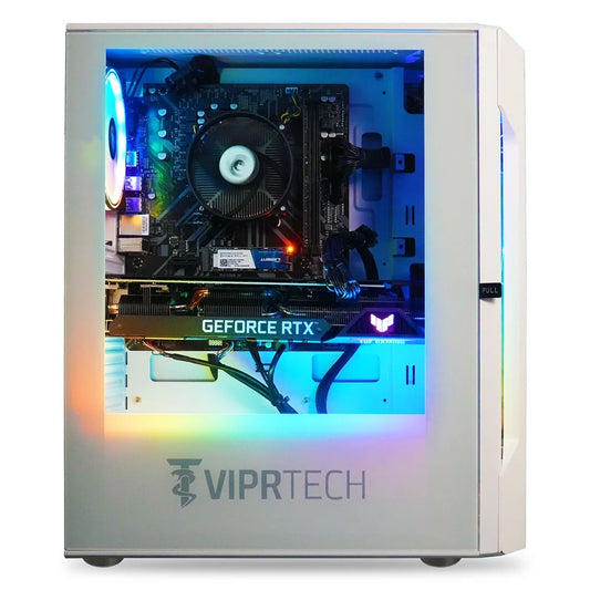 Rebel 4.0 Gaming PC - AMD Ryzen 7 (4.1Ghz), RTX 4060 8GB, 32GB DDR4, 1TB SSD, Desktop White