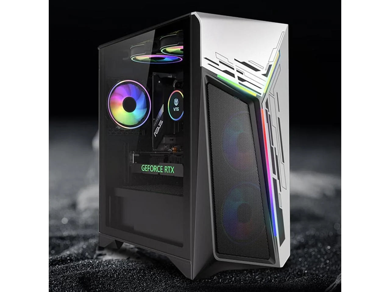 High-Performance Gaming PC - AMD Ryzen 7 5700X, NVIDIA RTX 4060, 32GB RAM, 1TB SSD, RGB Cooling, Windows 11 Home
