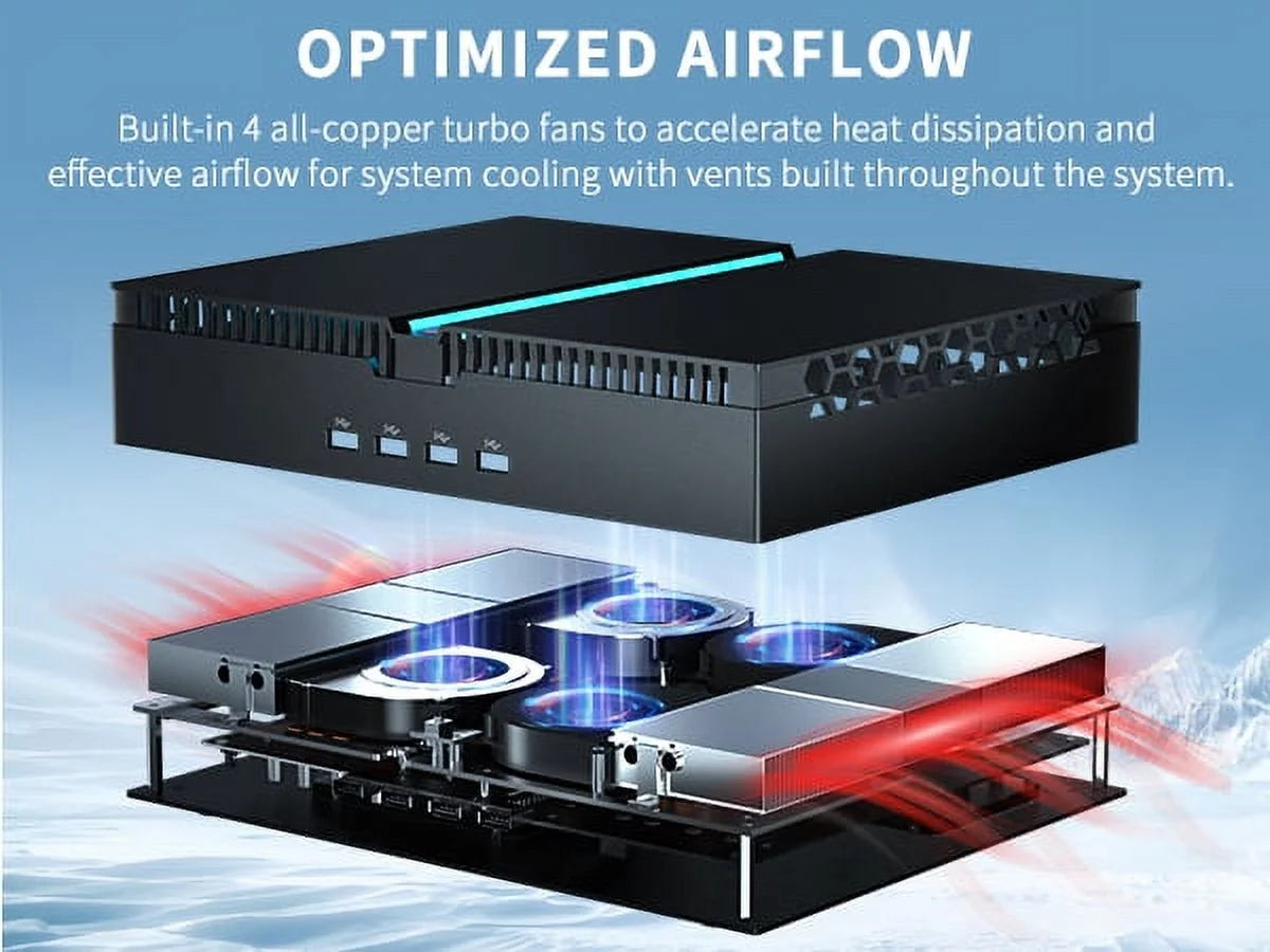 Kinupte Mini Gaming PC, Intel I9-12900F, 64GB RAM, 1TB Pcie SSD, Geforce RTX 3060, Windows 11 Pro
