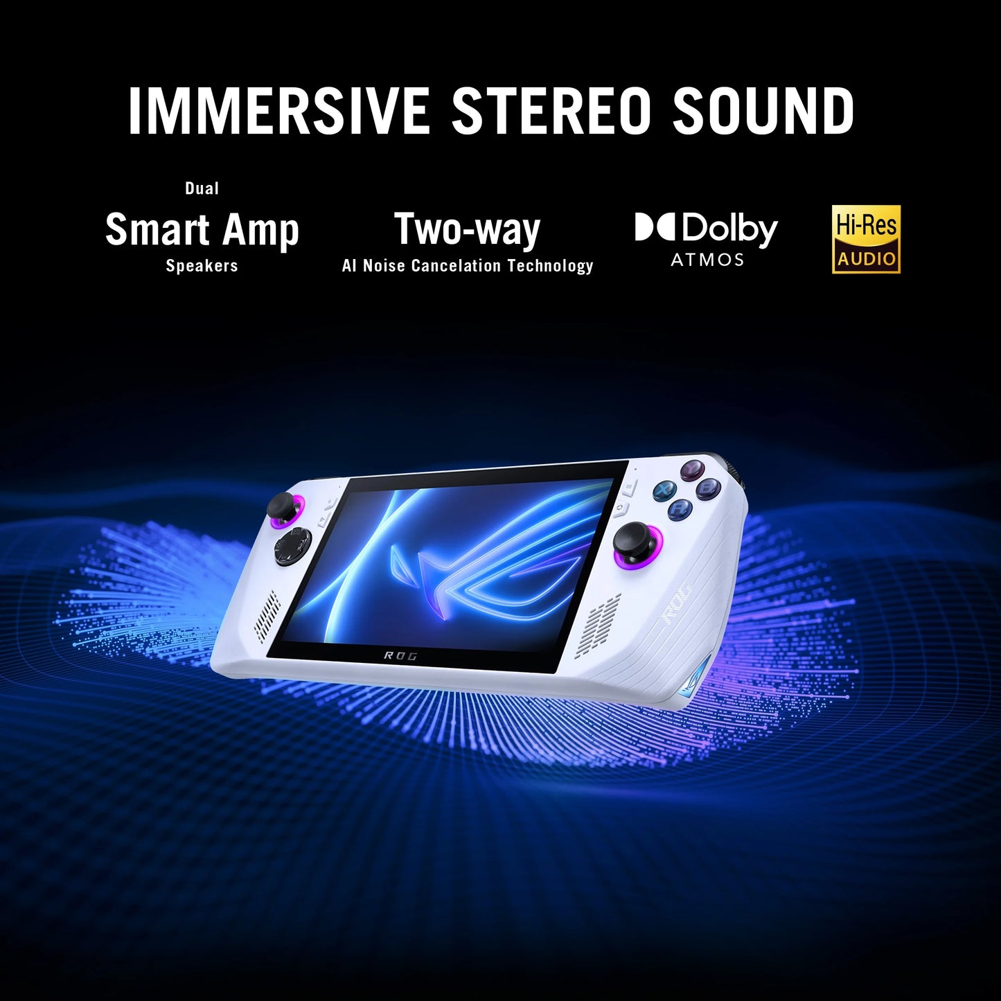 ROG Ally 7" 120Hz FHD 1080P Gaming Handheld Touchscreen AMD Ryzen Z1 Extreme 16GB RAM 512GB White