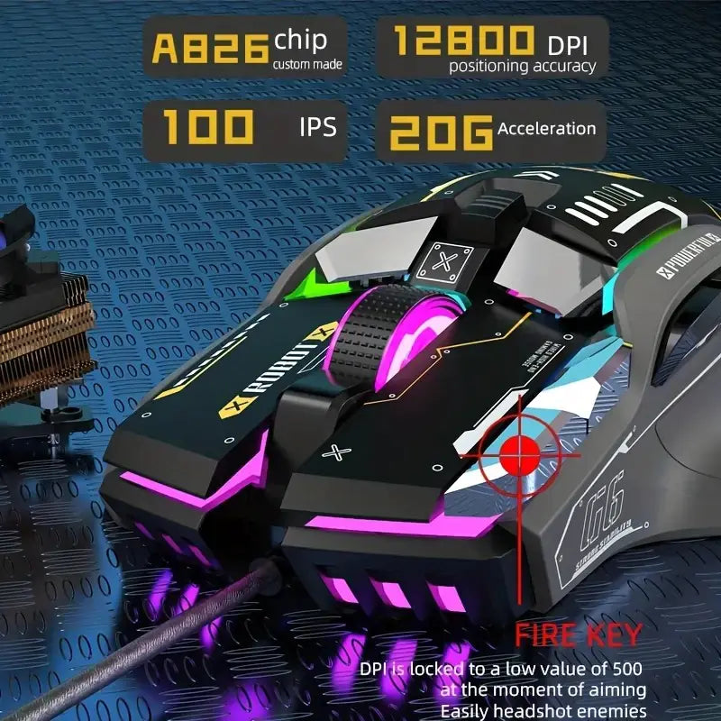 RGB Elite Gaming Mouse 12800 DPI