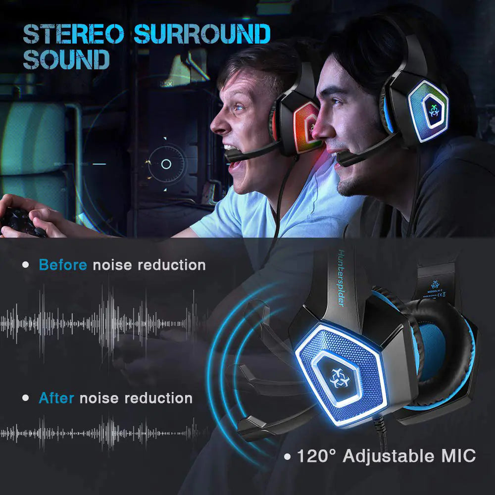 RGB LED Gamer Headset