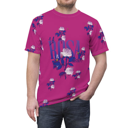 LA Rosa All-Over Print Rose T-shirt Handmade Floral Tee Rose Lover Gift Shirt Botanical Garden Top Nature Lover Gift Botanical Top All-Over