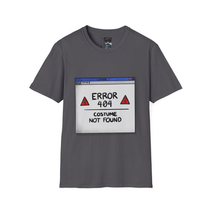 404 Error Costume Not Found Shirt - Gildan 64000 - Funny Halloween T-Shirt - Perfect for Last-Minute Costume Ideas & Tech Lovers