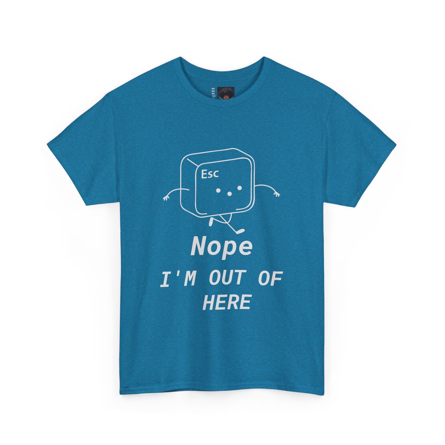 Escape Button Unisex Tee - 'Nope' Design