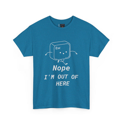 Escape Button Unisex Tee - 'Nope' Design