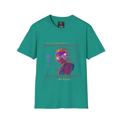 Graphical Soft Style T-Shirt Glitch Gang Future (Arturo)