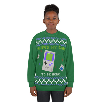 I Paused My Game For This (Ugly Christmas Sweater)
