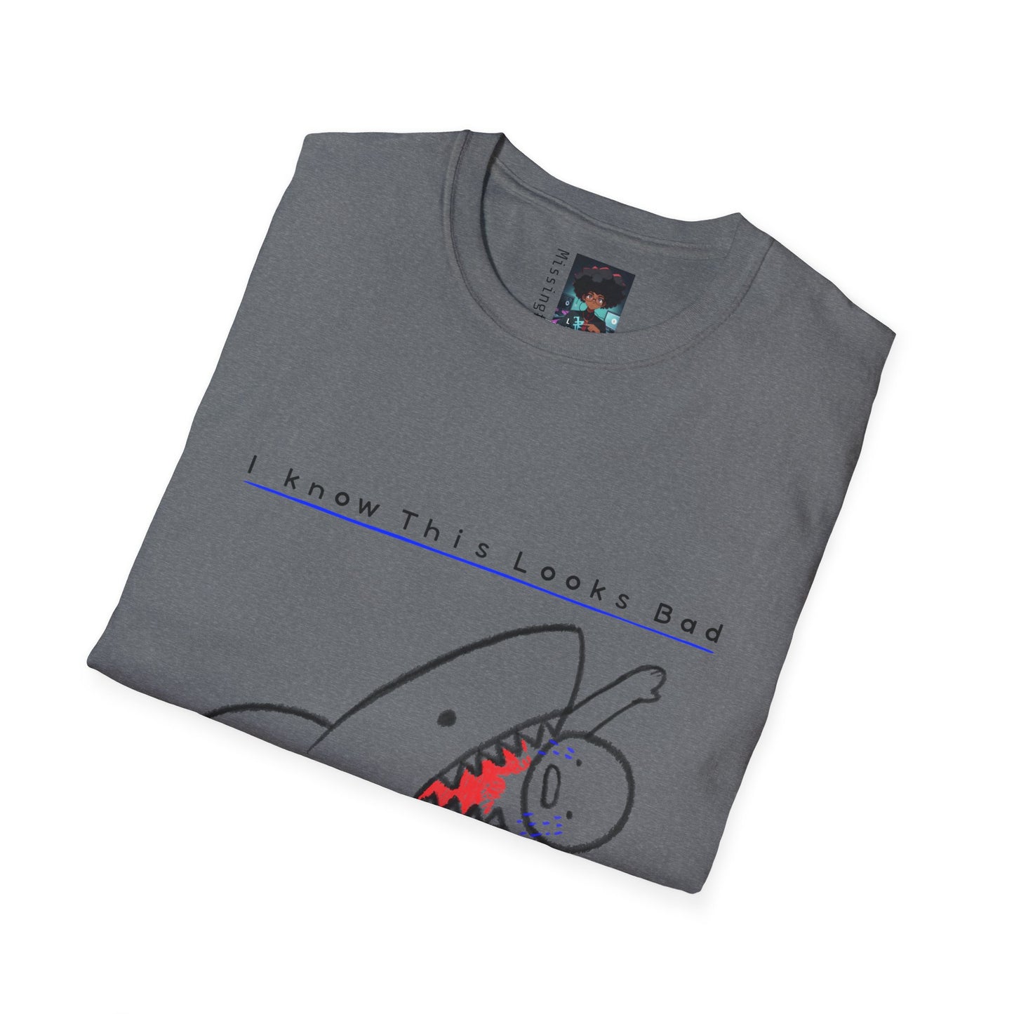 Handmade Shark Byte T-Shirt | Custom Sea Predator Graphic Tee | Edgy Streetwear Design | Urban Ocean Vibes | Unique Shark Art