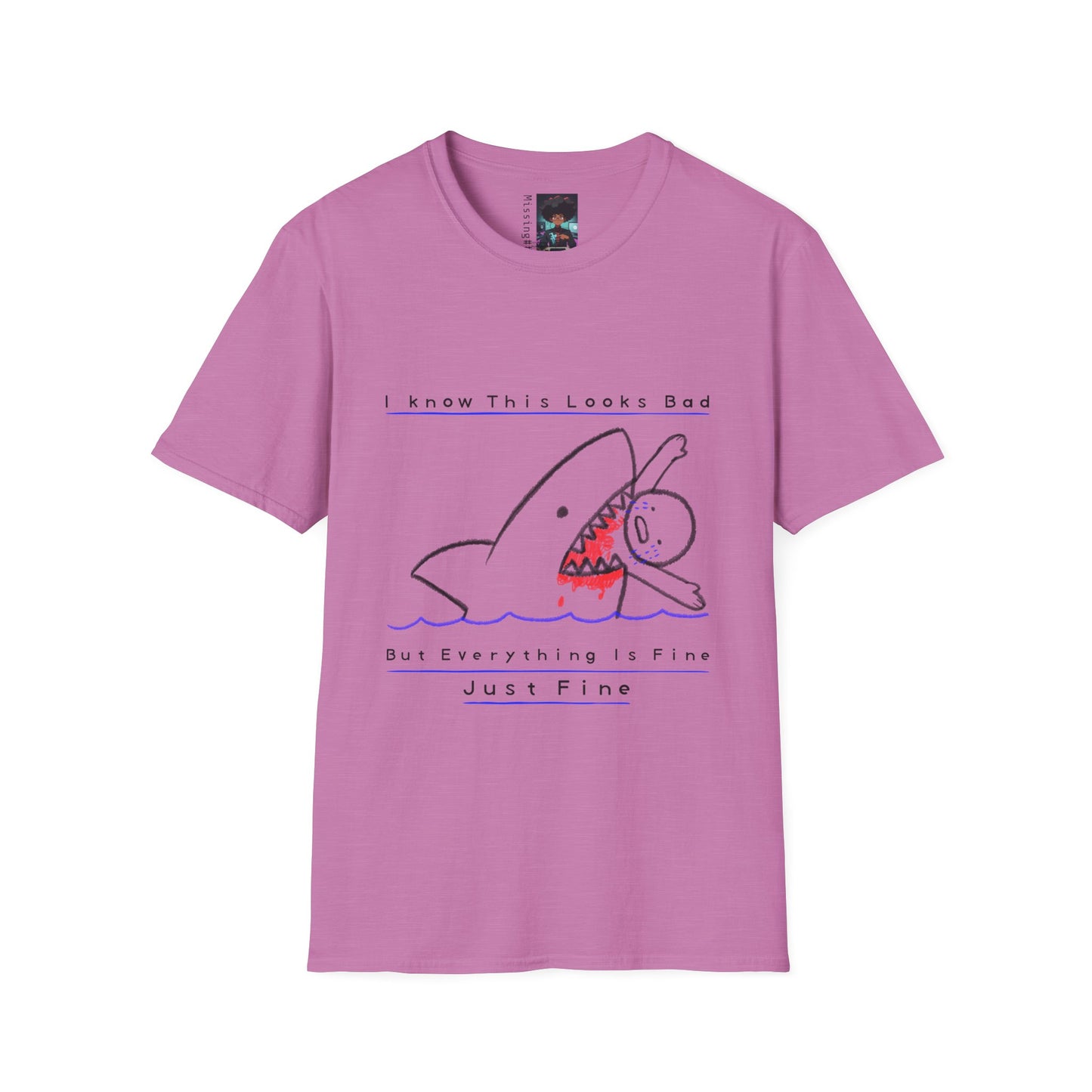 Handmade Shark Byte T-Shirt | Custom Sea Predator Graphic Tee | Edgy Streetwear Design | Urban Ocean Vibes | Unique Shark Art