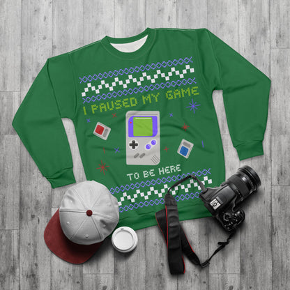 I Paused My Game For This (Ugly Christmas Sweater)