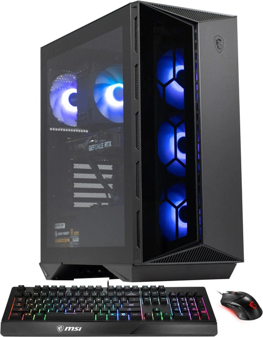 Aegis R Gaming Desktop - Intel Core I7-14700F NVIDIA Geforce RTX 4060 32GB DDR5 2TB SSD Windows 11 Black