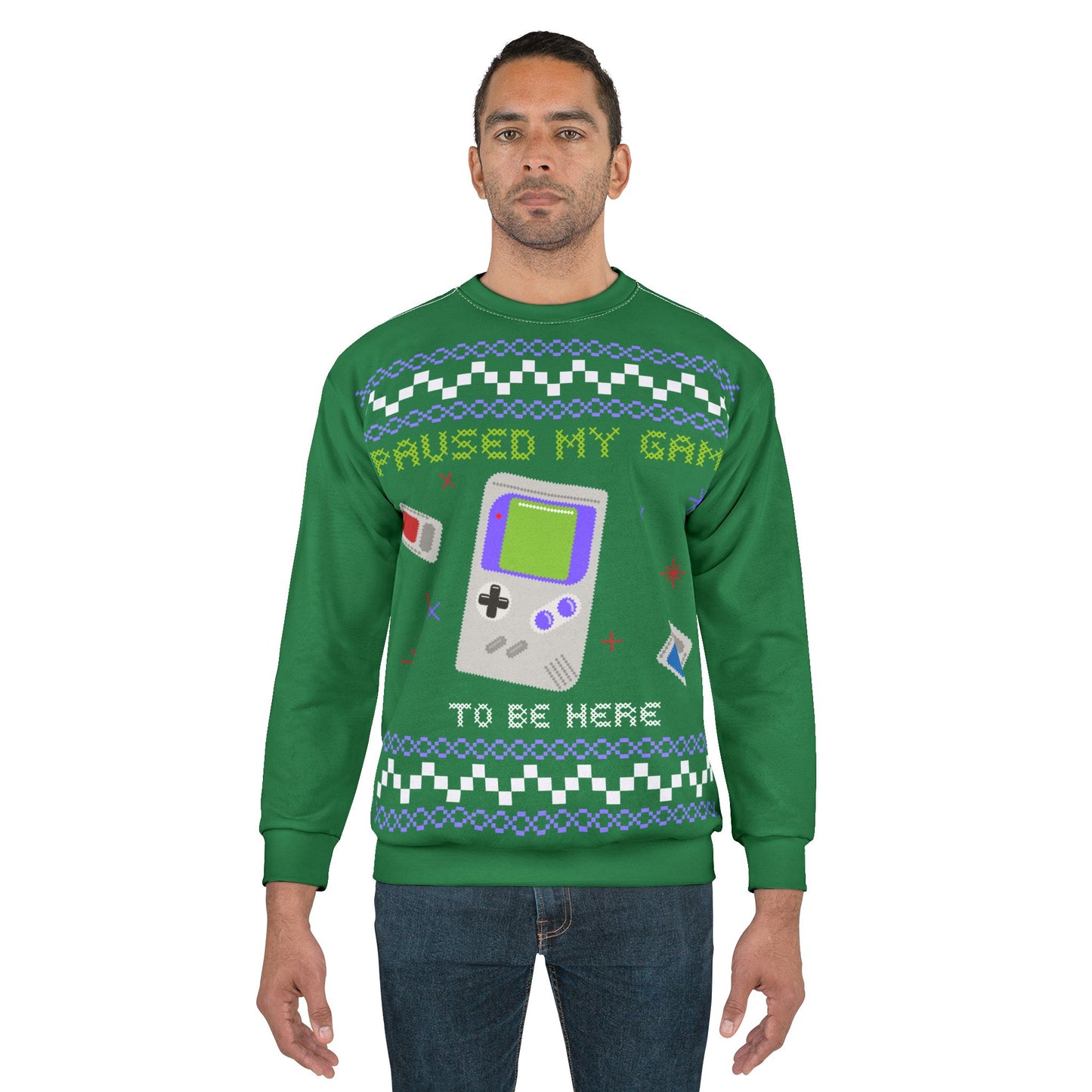I Paused My Game For This (Ugly Christmas Sweater)