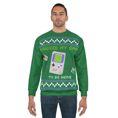 I Paused My Game For This (Ugly Christmas Sweater)