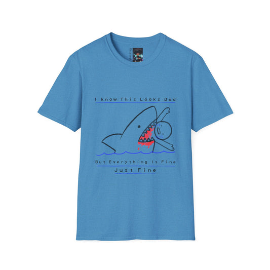 Handmade Shark Byte T-Shirt | Custom Sea Predator Graphic Tee | Edgy Streetwear Design | Urban Ocean Vibes | Unique Shark Art
