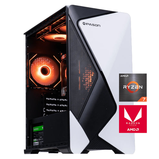 Gaming Desktop,Amd Ryzen 7 5700G 8 Core(Up to 4.5Ghz),16Gb RAM,1TB Ssd,Windows 11 Home - WIFI - Gaming PC