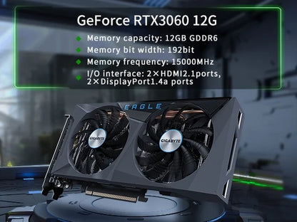 Kinupte Mini Gaming PC, Intel I9-12900F, 64GB RAM, 1TB Pcie SSD, Geforce RTX 3060, Windows 11 Pro